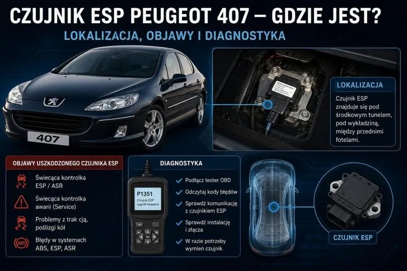 Błąd P1351 w Peugeot