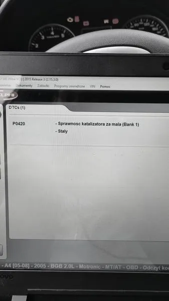 Diagnostyka kodu P0420