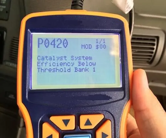 Naprawa błędu DTC P0420