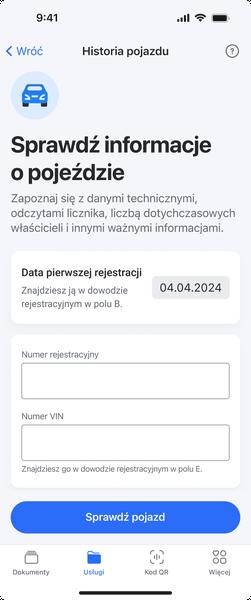 Sprawdzanie przebiegu auta